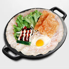 Cast Iron Pancake Pan 28cm Uncoated 28cm single pot (send hemp rope)