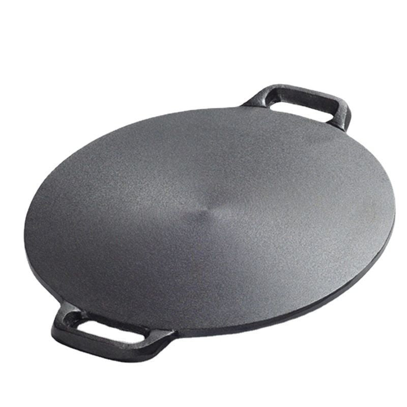 Cast Iron Pancake Pan 28cm Uncoated 30cm (send full set of tools + anti-scalding hemp rope)