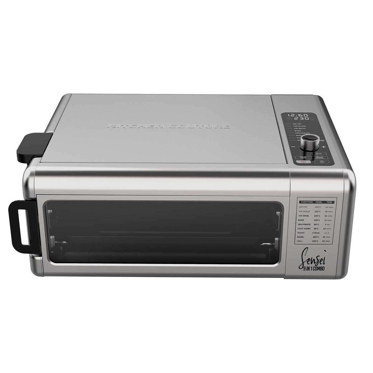 Kitchen Couture 9-In-1 Sensei XL Flip Air Fryer Oven Grill Stainless Steel - Flavour Fushion Cooking Shop