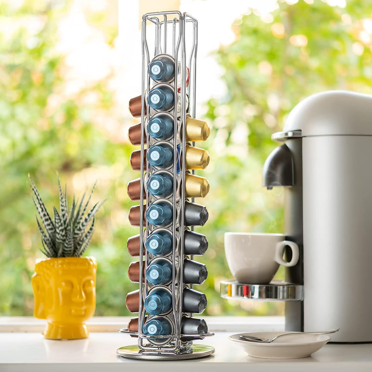 Coffee Pods Holder Storage Compatible with 40 Nespresso Pods - Flavour Fushion Cooking Shop