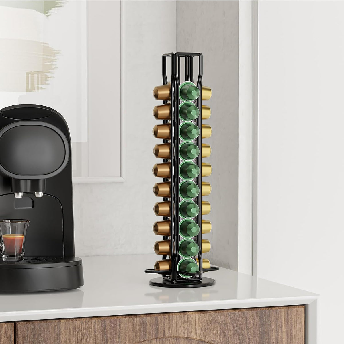 Coffee Pods Holder Storage Compatible with 40 Nespresso Pods - Flavour Fushion Cooking Shop