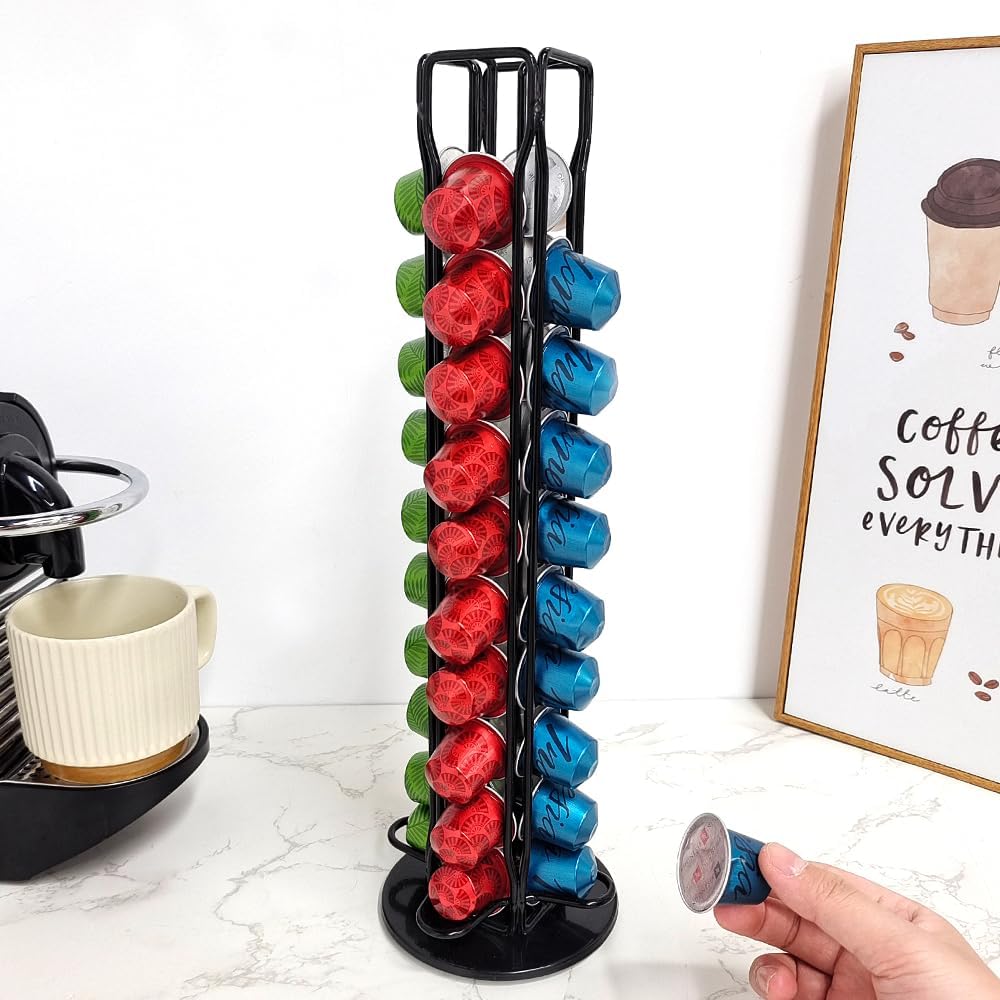 Coffee Pods Holder Storage Compatible with 40 Nespresso Pods - Flavour Fushion Cooking Shop