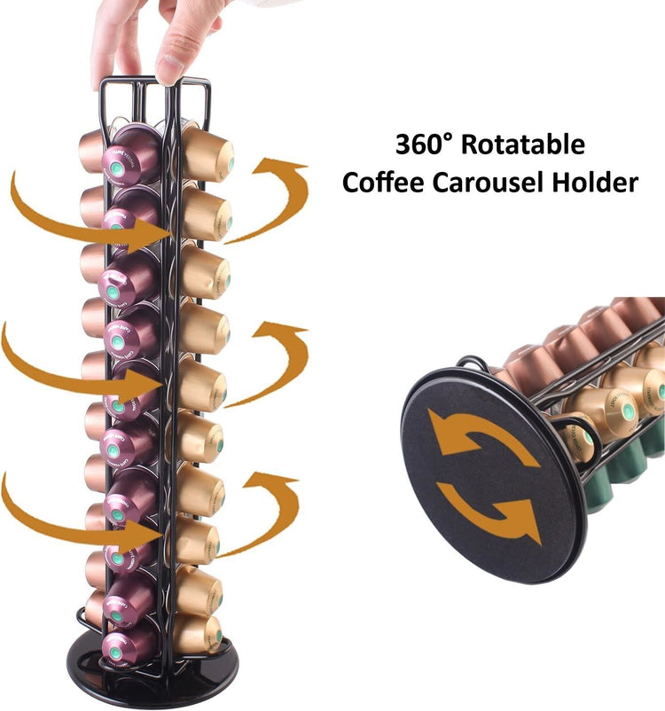 Coffee Pods Holder Storage Compatible with 40 Nespresso Pods - Flavour Fushion Cooking Shop