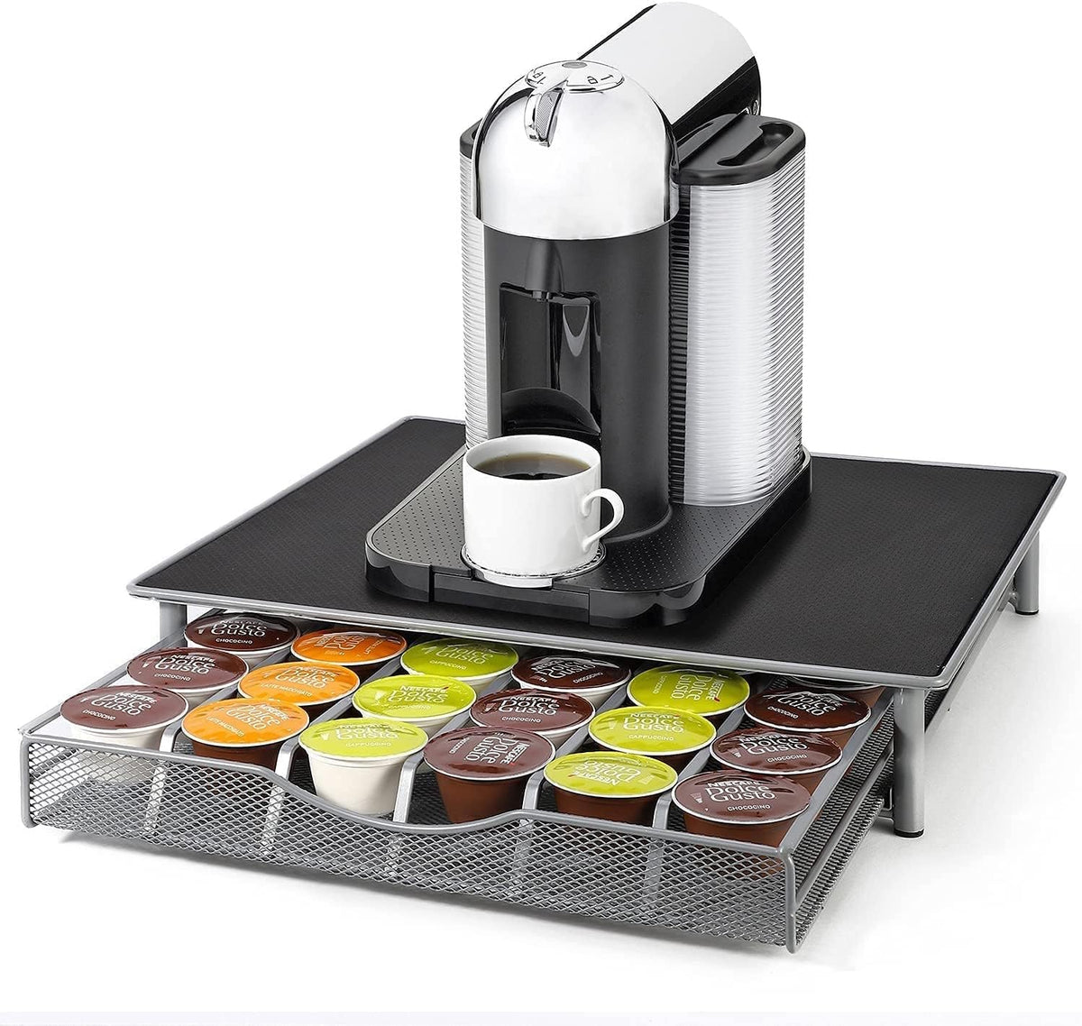 CARLA HOME K-Cup Coffee Pod Drawer for 36 Coffee Pods Storage for Home Kitchen Counter Organizer - Flavour Fushion Cooking Shop
