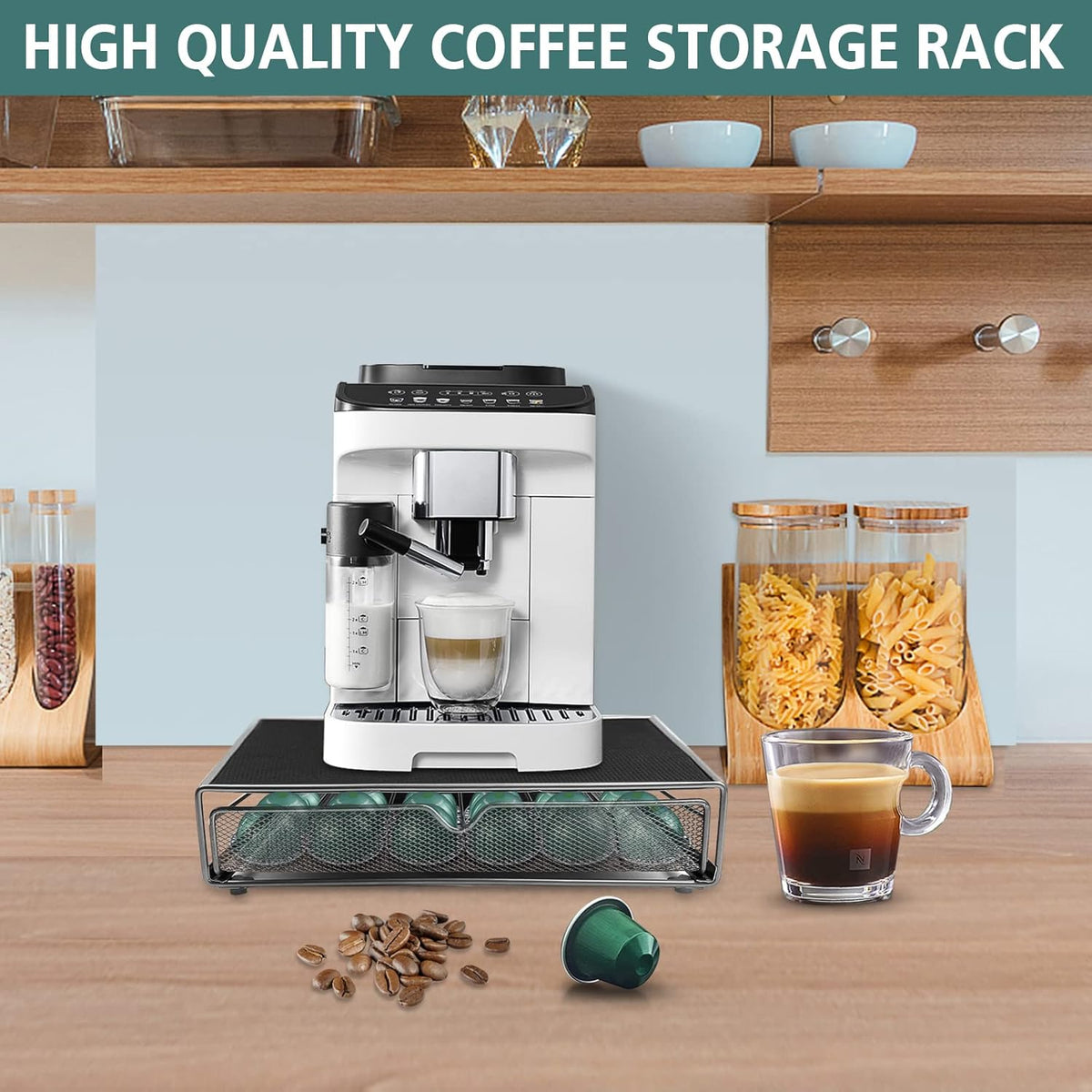 CARLA HOME K-Cup Coffee Pod Drawer for 36 Coffee Pods Storage for Home Kitchen Counter Organizer - Flavour Fushion Cooking Shop