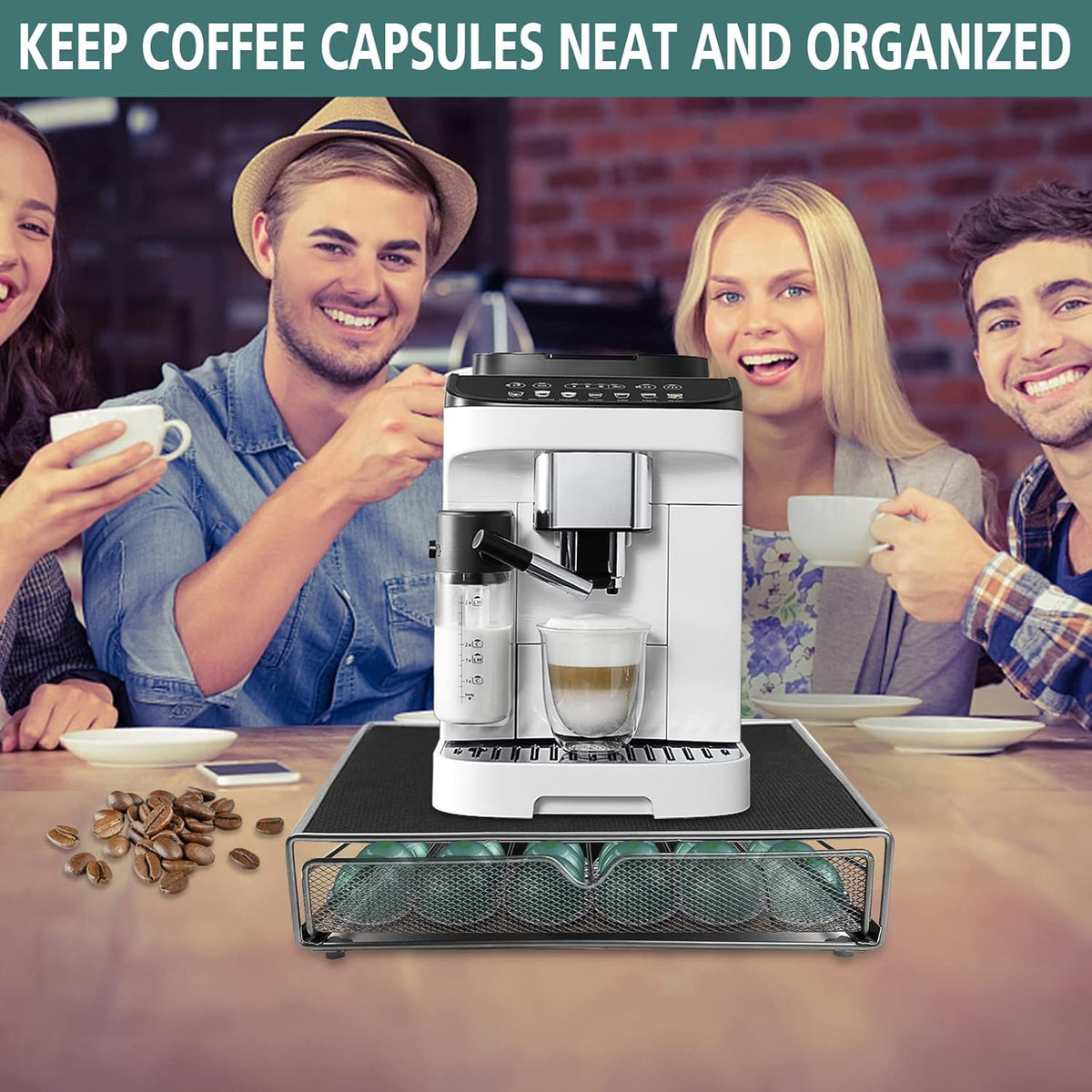 CARLA HOME K-Cup Coffee Pod Drawer for 36 Coffee Pods Storage for Home Kitchen Counter Organizer - Flavour Fushion Cooking Shop