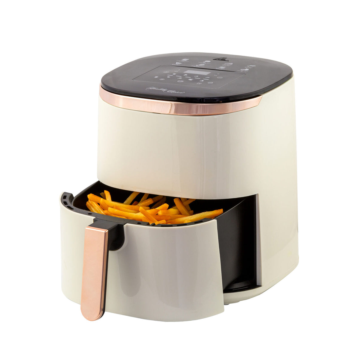 7L Digital Air Fryer with 8 pre-set Touch-control Cooking Programs - Cream - Flavour Fushion Cooking Shop