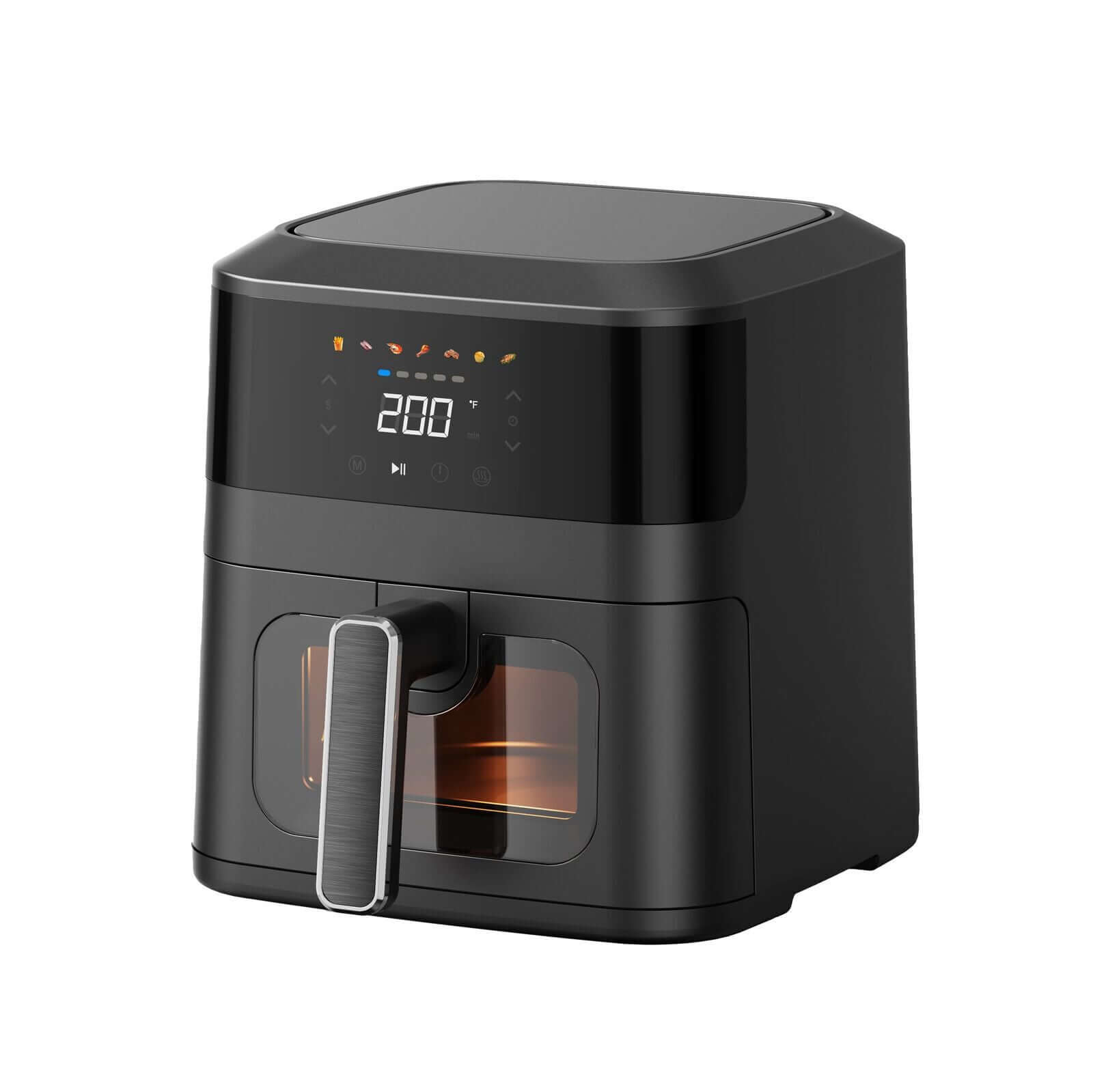 1400W 5L Non Stick Digital Air Fryer with Clear Viewing Window