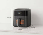 1400W 5L Non Stick Digital Air Fryer with Clear Viewing Window