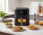 1400W 5L Non Stick Digital Air Fryer with Clear Viewing Window