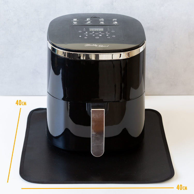 Non Slip Heat Resistant Air Fryer Benchtop Protector Mats, 2 Pack, 40cm x 40cm - Flavour Fushion Cooking Shop