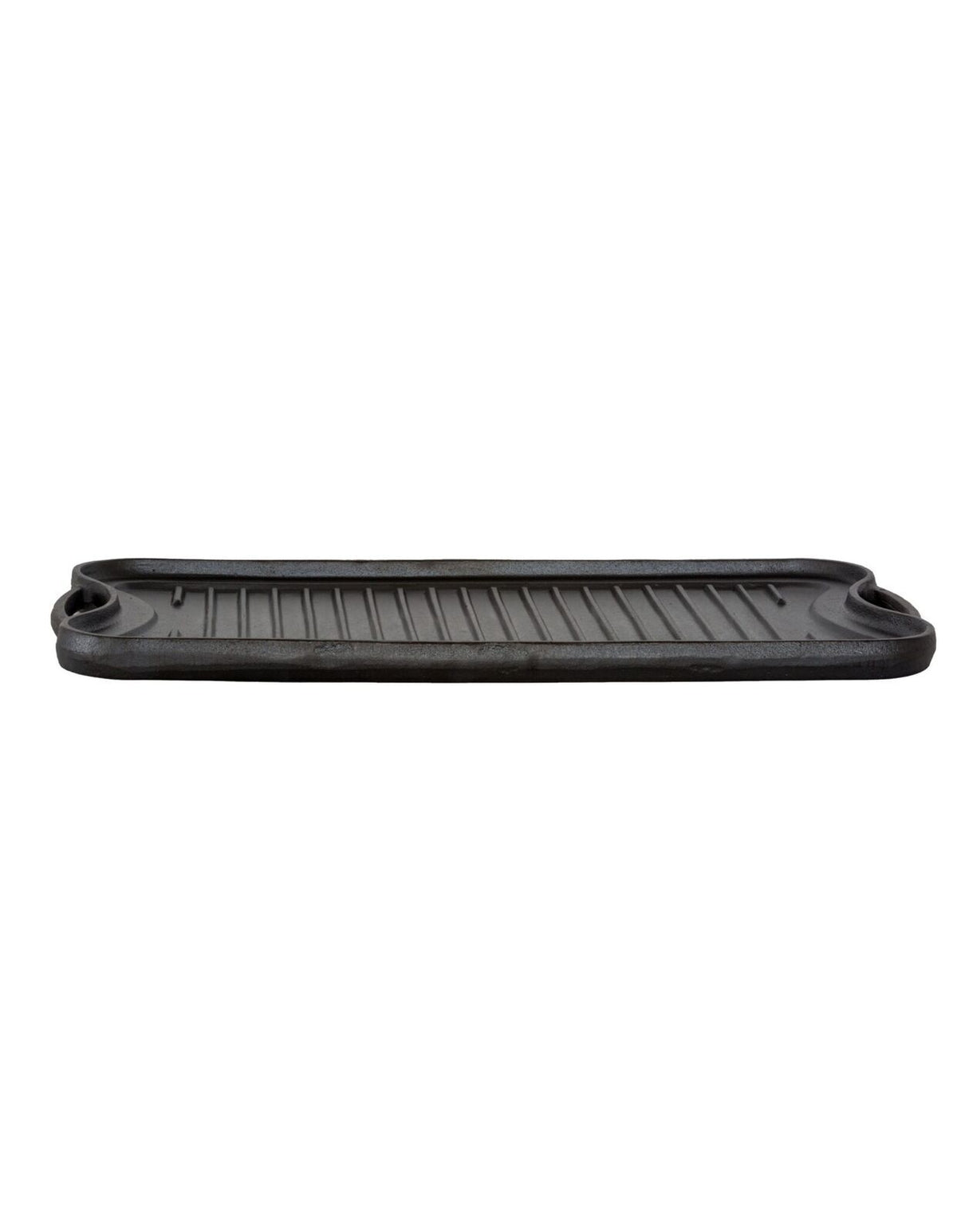 Oil-seasoned Ready to use 50.7x25.8cm Reversible Cast Iron Grill - Black - Flavour Fushion Cooking Shop