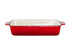 Enamelled Cast Iron 38.5x23cm Rectangular Roaster (3.4L) - Red - Flavour Fushion Cooking Shop