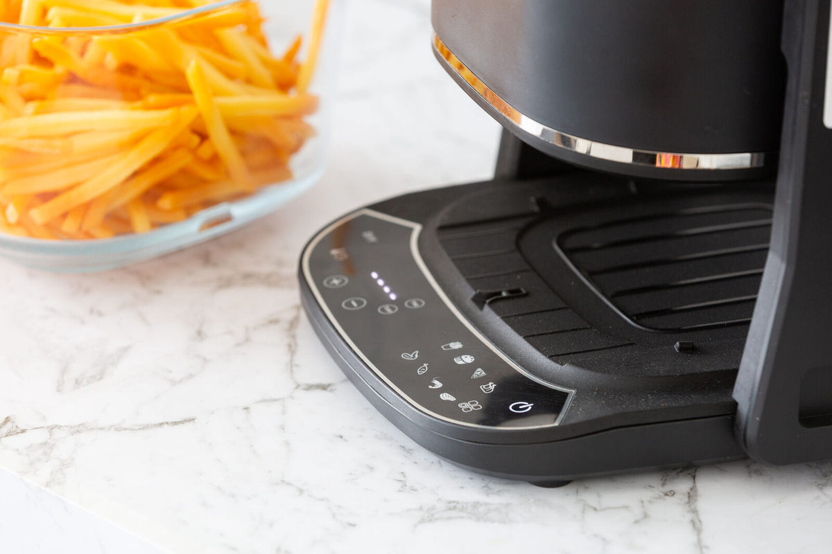 5L 2in1 Air Fryer and Grill, 1400W, Digital Touch Control, Clear Glass Cooking Basket - Flavour Fushion Cooking Shop
