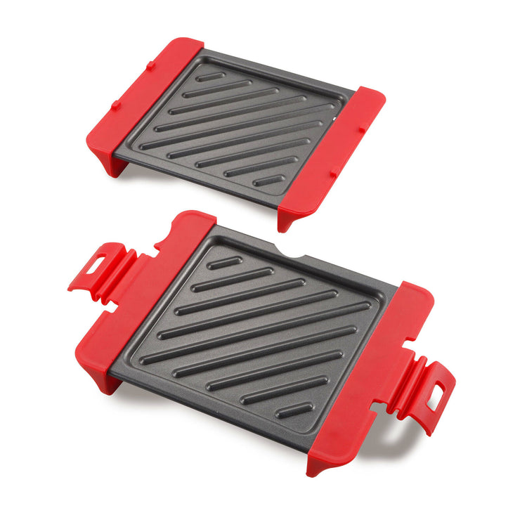 Compact Microwave Sandwich Maker Non-Stick Grill Plates for Quick Meals at Home, Work, or Travel - Flavour Fushion Cooking Shop