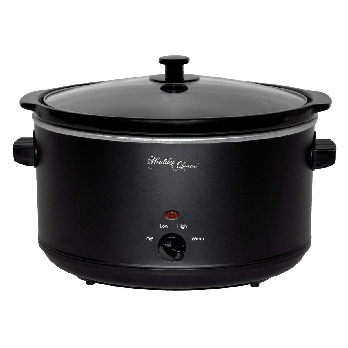 8L Slow Cooker (Black) Large Capacity Ceramic Pot, 300W - Flavour Fushion Cooking Shop