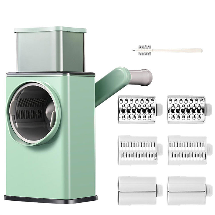 Kitchen Vegetable Food Manual Rotary Drum Grater Chopper Slicer Fruit Cutter - Flavour Fushion Cooking Shop