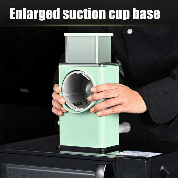 Kitchen Vegetable Food Manual Rotary Drum Grater Chopper Slicer Fruit Cutter - Flavour Fushion Cooking Shop