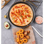 26cm Stainless Steel Crepe Pan Non-Stick Pan Honeycomb Coating Frying Pan Pizza6299