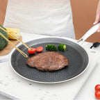 30cm Stainless Steel Crepe Pan Non-Stick Pan Honeycomb Coating Frying Pan Pizza6299