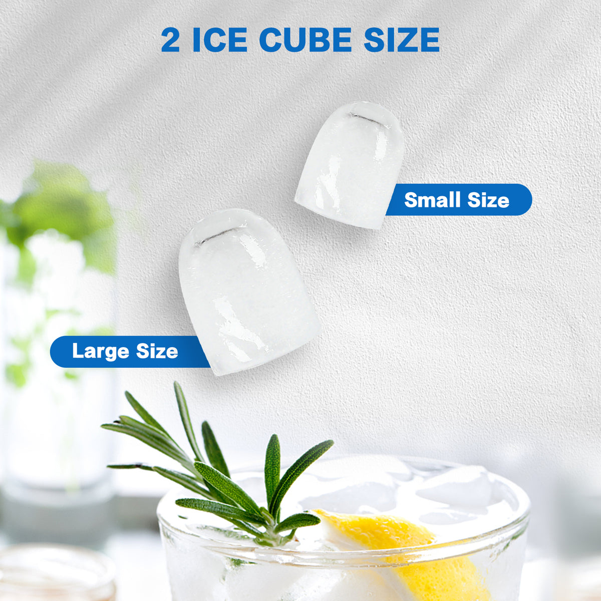 X-BULL Ice Maker Machine Commercial Portable  Ice Cube 2.2L Home Bar Benchtop Black - Flavour Fushion Cooking Shop