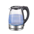 Kitchee 1.7L Glass Electric Kettle LED Light Cordless 360 Water Boiling Jug - Flavour Fushion Cooking Shop