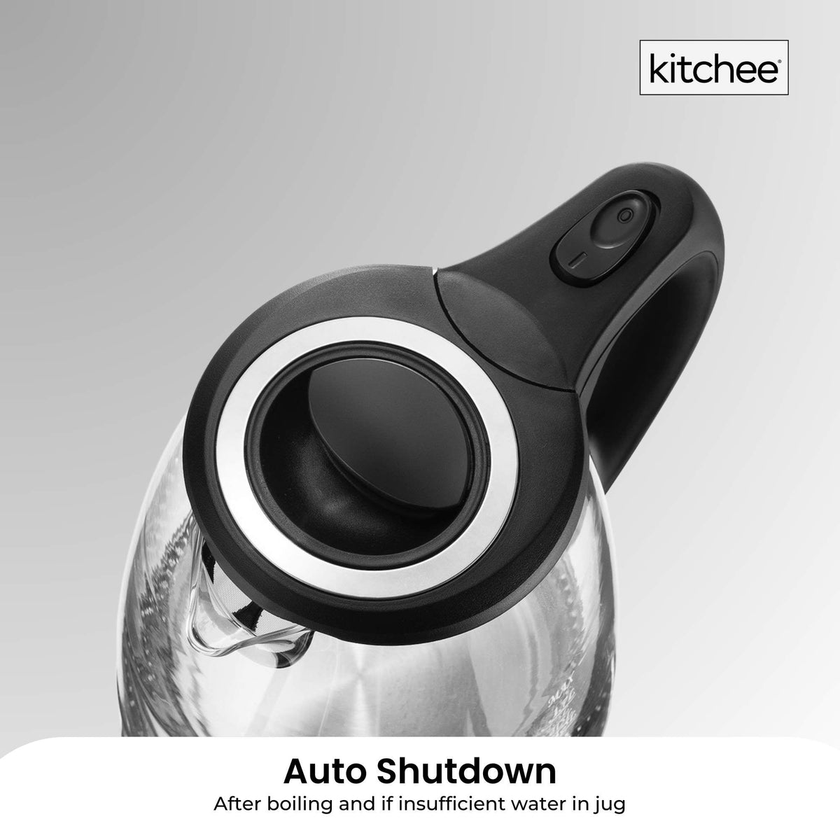 Kitchee 1.7L Glass Electric Kettle LED Light Cordless 360 Water Boiling Jug - Flavour Fushion Cooking Shop