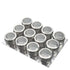 12 Magnetic Spice Jar Tins and Steel Plate - 150g Seasoning Storage Containers - Flavour Fushion Cooking Shop