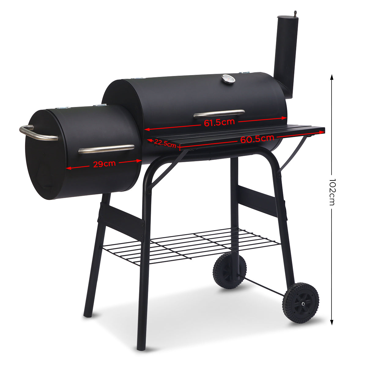 Wallaroo 2-in-1 Outdoor Barbecue Grill & Offset Smoker - Flavour Fushion Cooking Shop