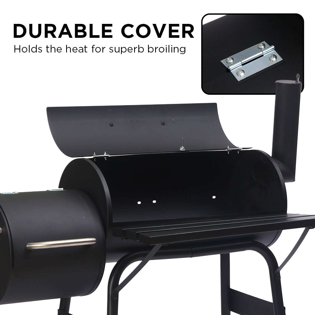 Wallaroo 2-in-1 Outdoor Barbecue Grill & Offset Smoker - Flavour Fushion Cooking Shop