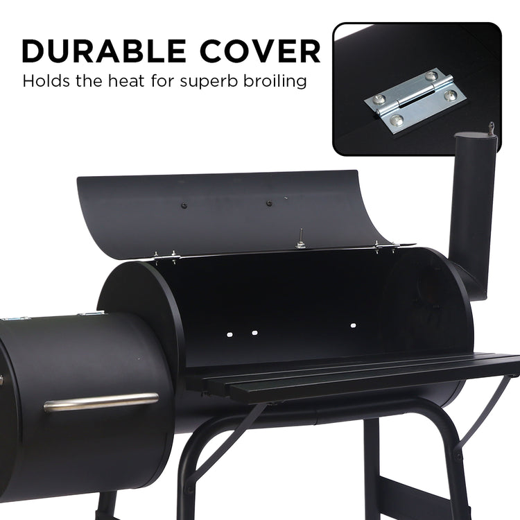 Wallaroo 2-in-1 Outdoor Barbecue Grill & Offset Smoker - Flavour Fushion Cooking Shop