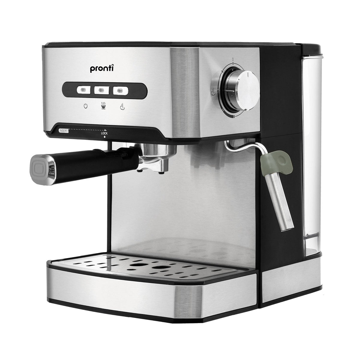 Pronti 1.6L Automatic Coffee Espresso Machine with Steam Frother - Flavour Fushion Cooking Shop