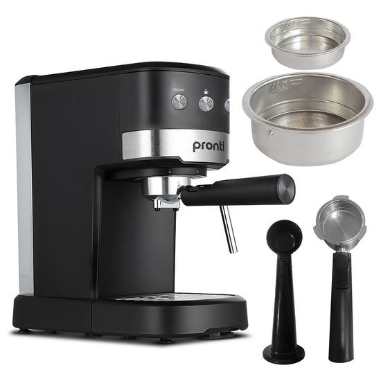 Pronti CM-850D Coffee Machine 20 Bar Espresso Maker with Milk Frother and 1.25L Tank - Flavour Fushion Cooking Shop