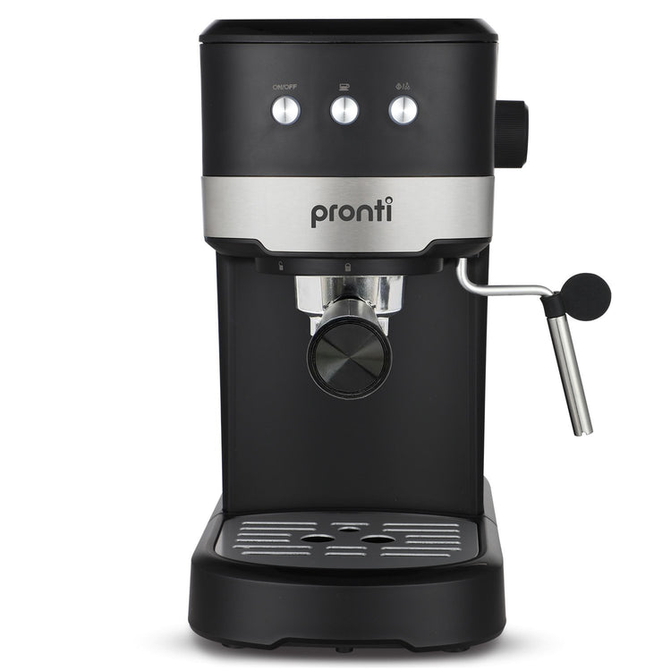Pronti CM-850D Coffee Machine 20 Bar Espresso Maker with Milk Frother and 1.25L Tank - Flavour Fushion Cooking Shop