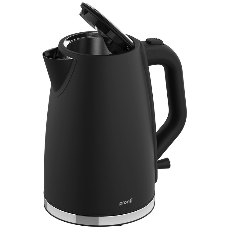 Pronti Silver Noir Collection 1.7L Electric Kettle - Flavour Fushion Cooking Shop