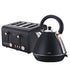 Pronti Rose Trim Collection Toaster & Kettle Bundle - Black - Flavour Fushion Cooking Shop
