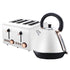 Pronti Rose Trim Collection Toaster & Kettle Bundle - White - Flavour Fushion Cooking Shop