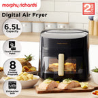 Morphy Richards 6.5L Digital Air Fryer MRAF72BK w/LED Touch Control Panel