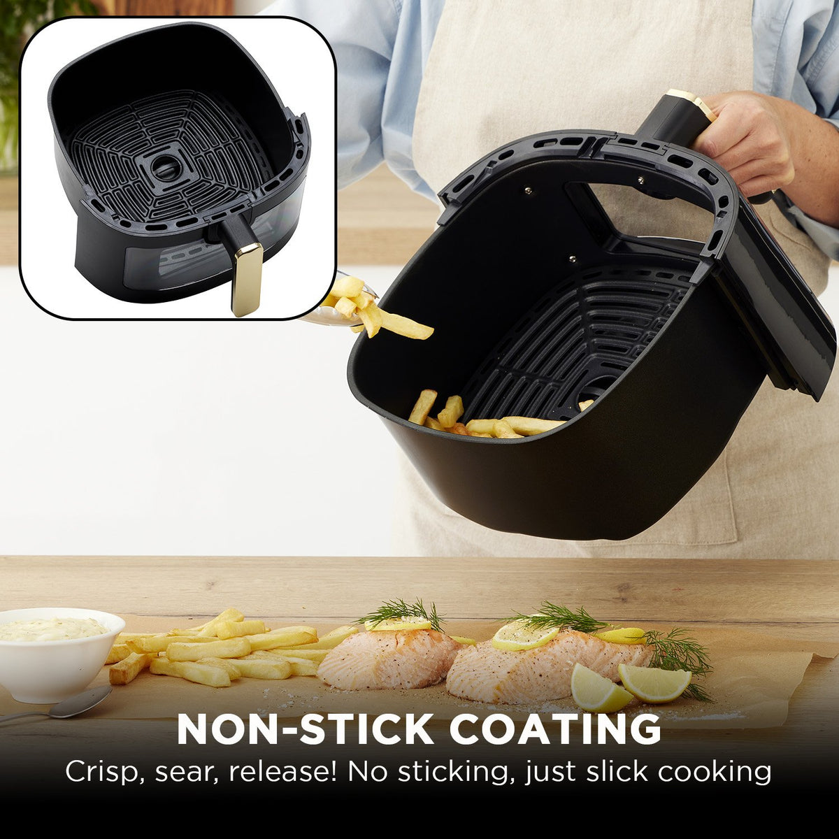 Morphy Richards 6.5L Digital Air Fryer MRAF72BK w/LED Touch Control Panel - Flavour Fushion Cooking Shop