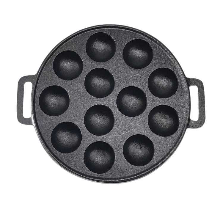 YES4HOMES 12-Hole Mini Cast Iron Cake Pan - Flavour Fushion Cooking Shop