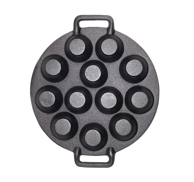 YES4HOMES 12-Hole Mini Cast Iron Cake Pan - Flavour Fushion Cooking Shop