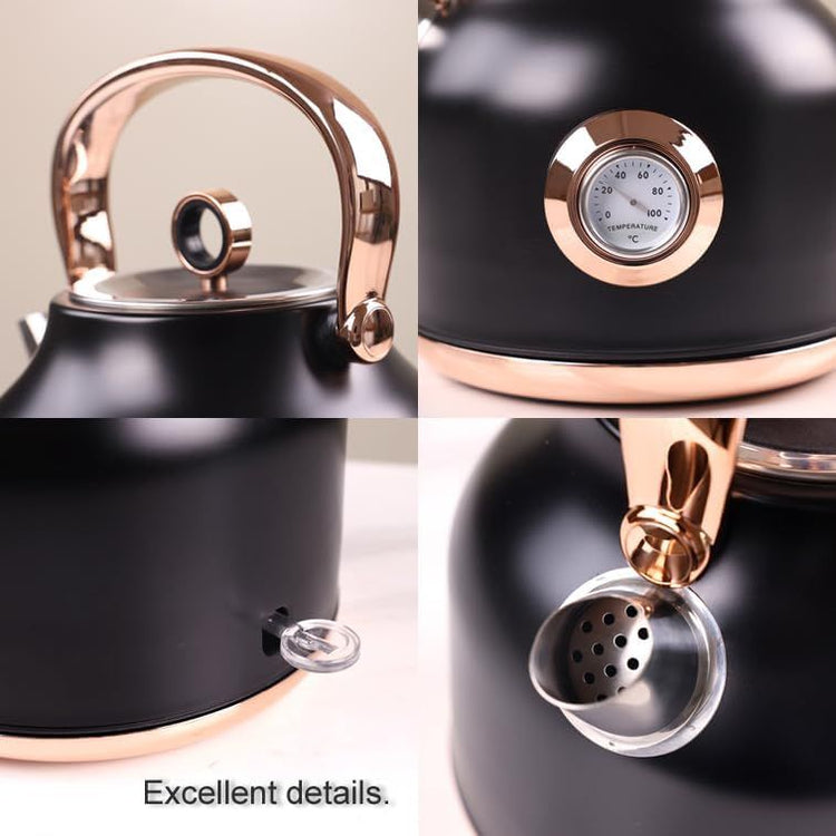 1.7L Electric Water Kettle Black - Flavour Fushion Cooking Shop