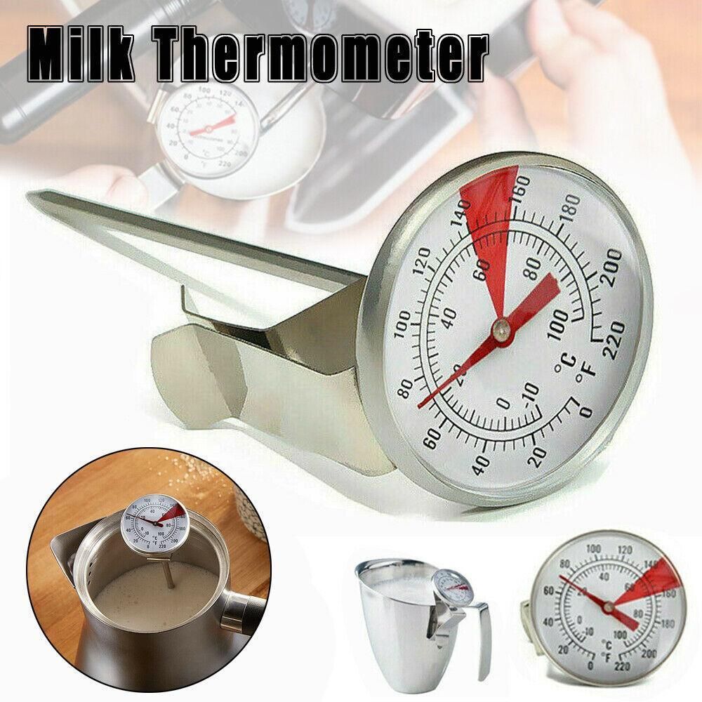 Milk Coffee Probe Thermometer Maker Temperature Jug Pan Clip Stainless Steel New - Flavour Fushion Cooking Shop