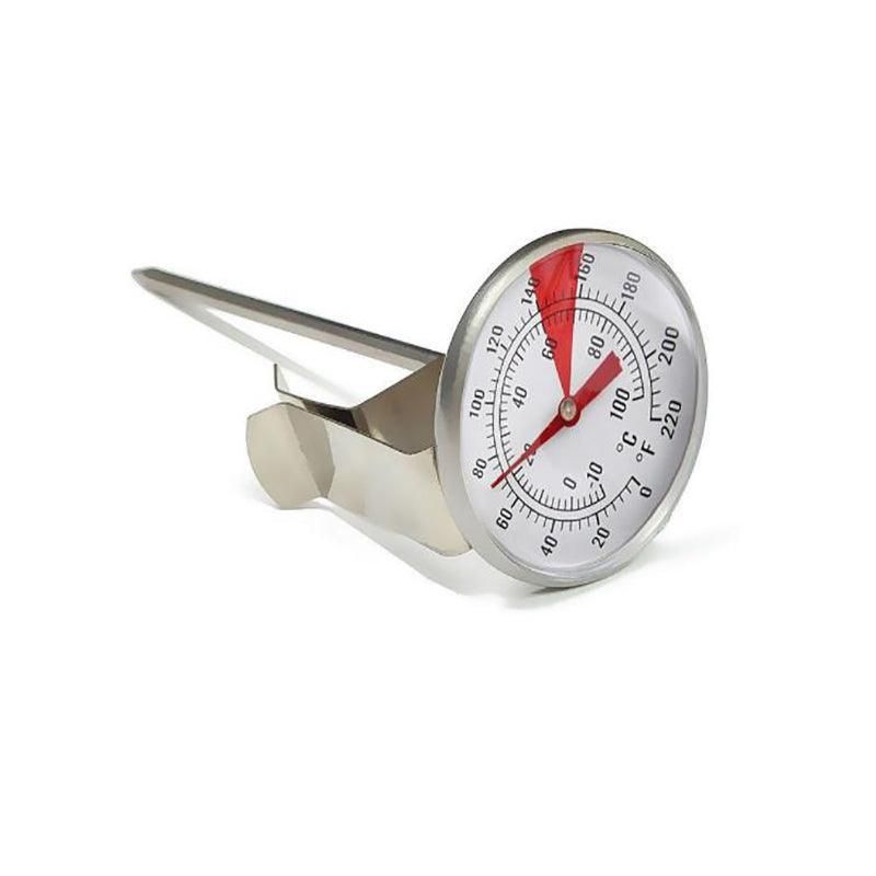 Milk Coffee Probe Thermometer Maker Temperature Jug Pan Clip Stainless Steel New - Flavour Fushion Cooking Shop