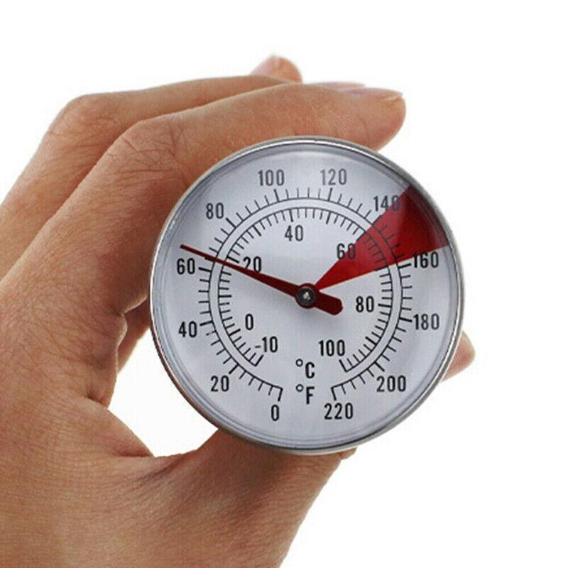 Milk Coffee Probe Thermometer Maker Temperature Jug Pan Clip Stainless Steel New - Flavour Fushion Cooking Shop