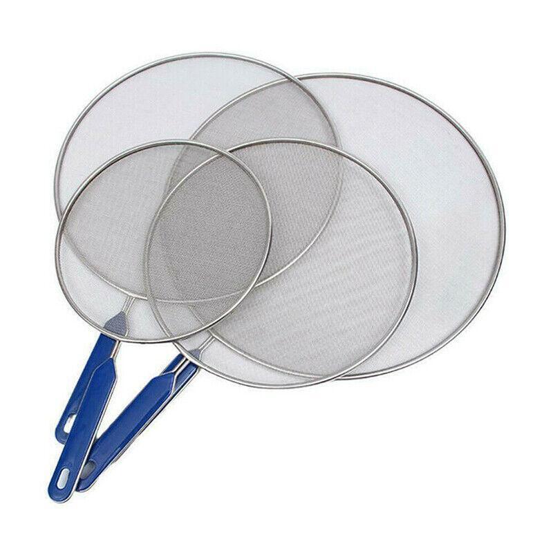 4Size Anti Splatter Guard Oil Net Splash Cover Pan Screen Kitchen Cooking Frying - 21CM - Flavour Fushion Cooking Shop