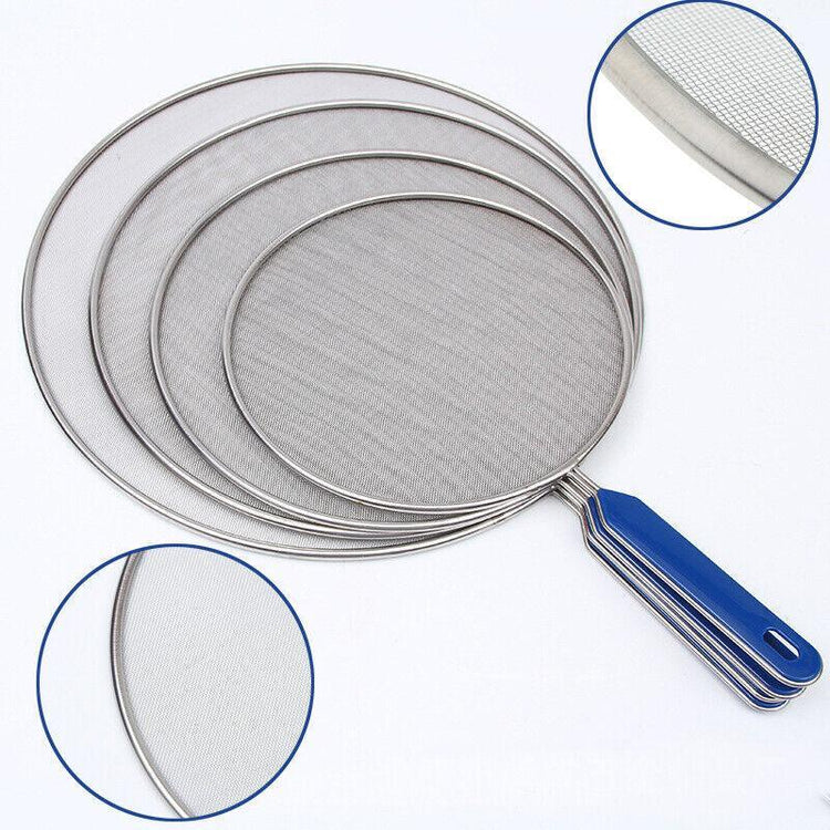 4Size Anti Splatter Guard Oil Net Splash Cover Pan Screen Kitchen Cooking Frying - 29CM - Flavour Fushion Cooking Shop
