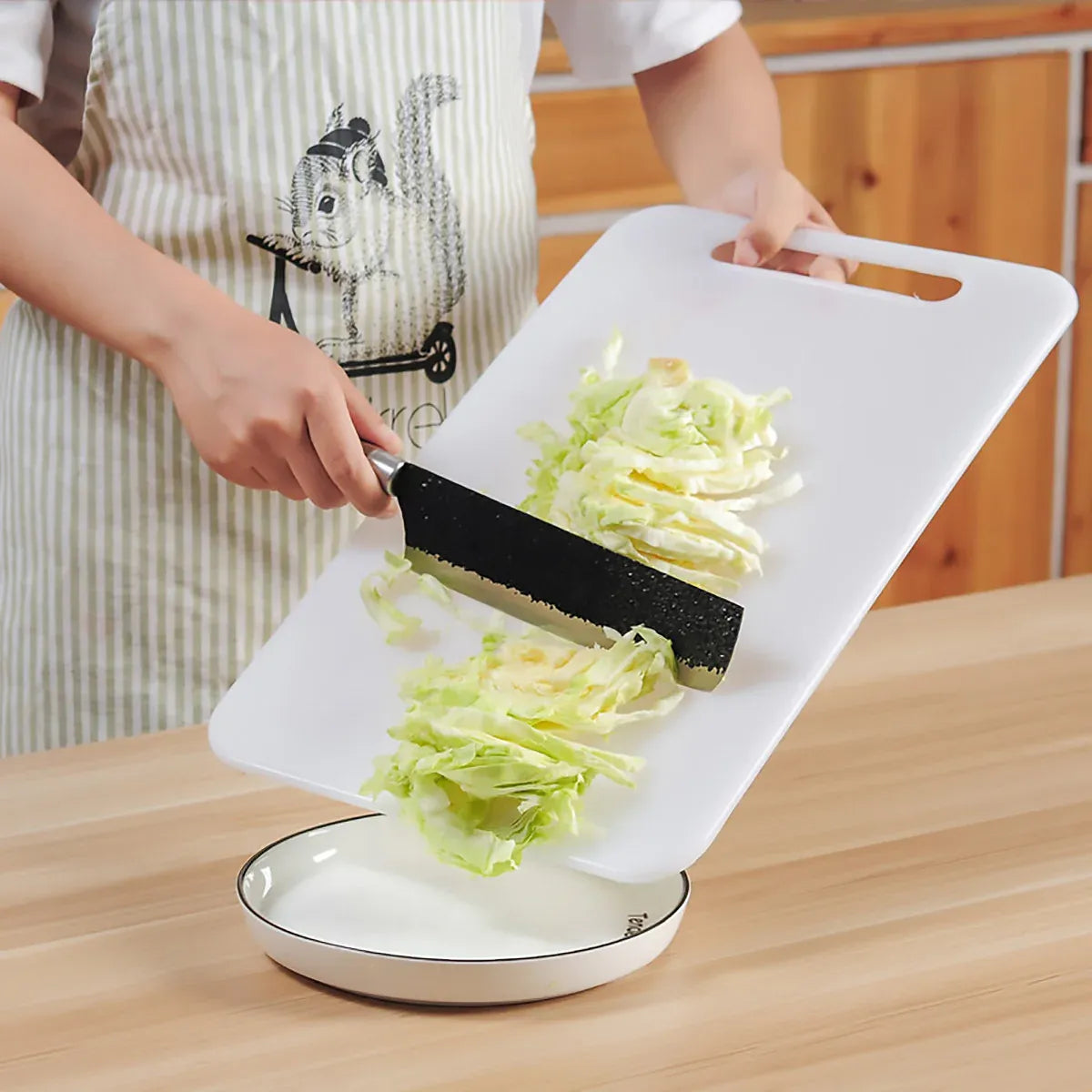 Plastic Cutting Board Small Size Chopping Board for Kitchen Food Prep Home Use - 33x20cm