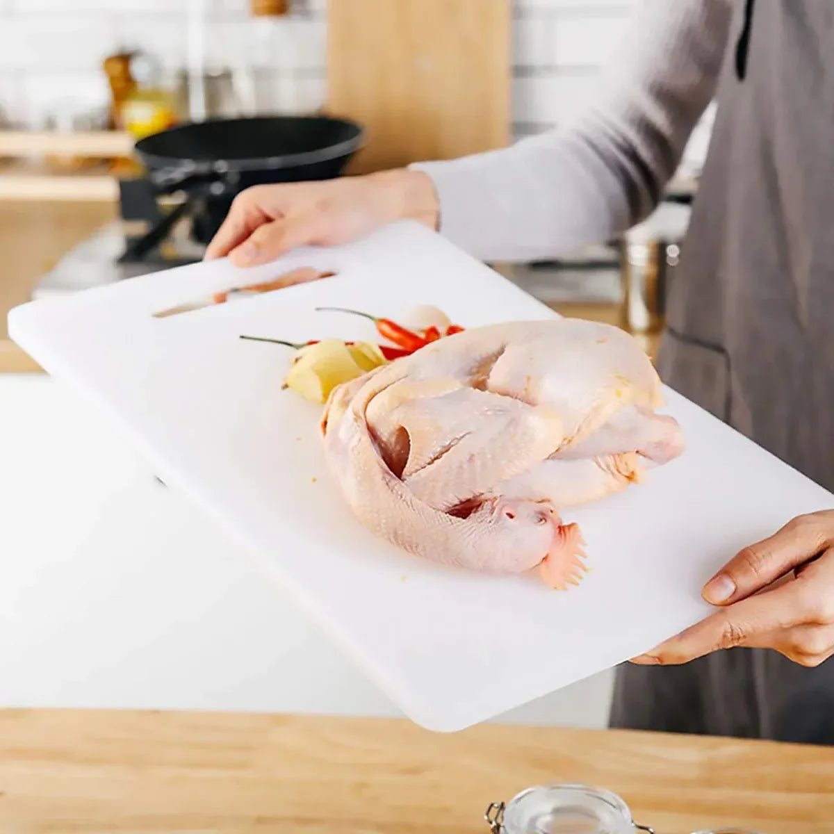 Plastic Cutting Board Small Size Chopping Board for Kitchen Food Prep Home Use - 40x25cm