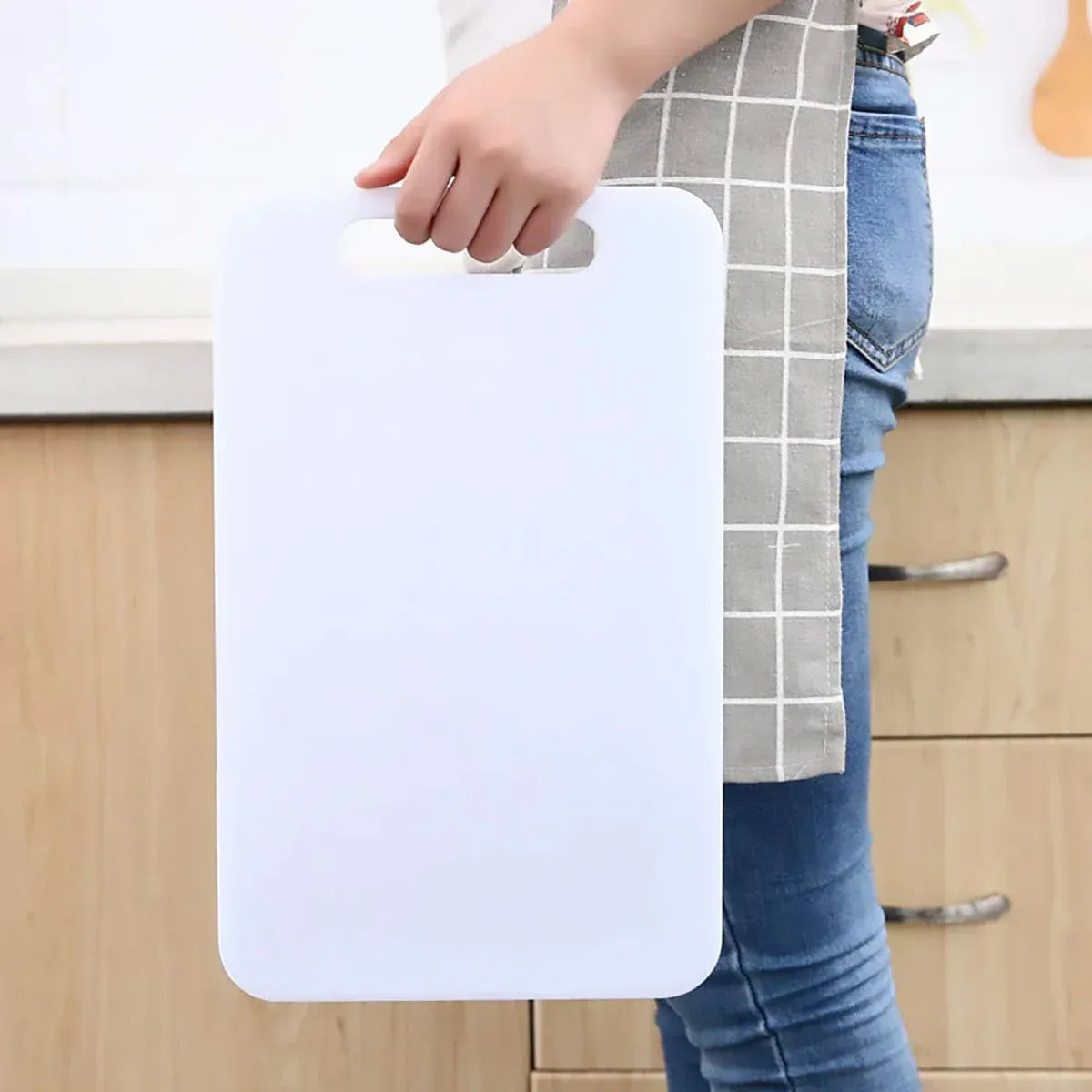 Plastic Cutting Board Small Size Chopping Board for Kitchen Food Prep Home Use - 43x27cm
